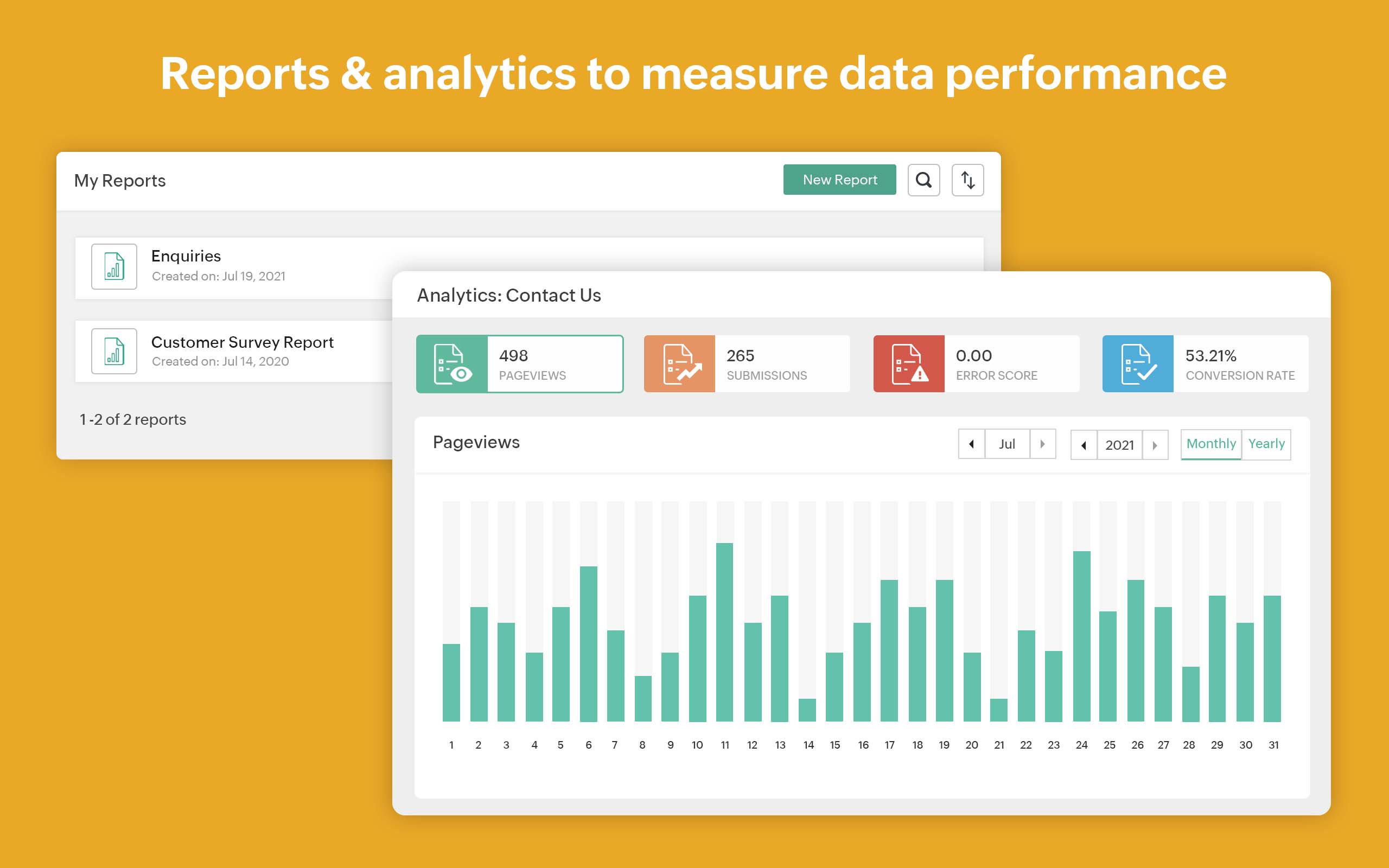 screenshot of Zoho Forms